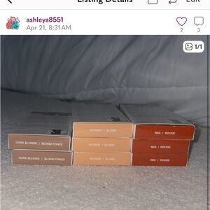 Red and Blonde Hair Color Set